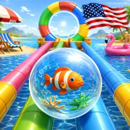 Icône de Jeu de Balle Roulante Poisson
